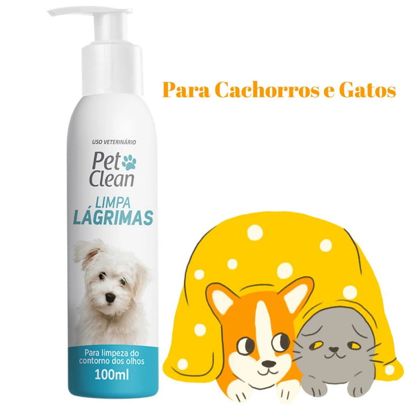 Kit Higiene Banho a Seco Pet Clean Limpeza Completa Cães e Gatos - Banho a Seco | Limpa Lágrima | Limpa Orelhas ! Limpa Patas