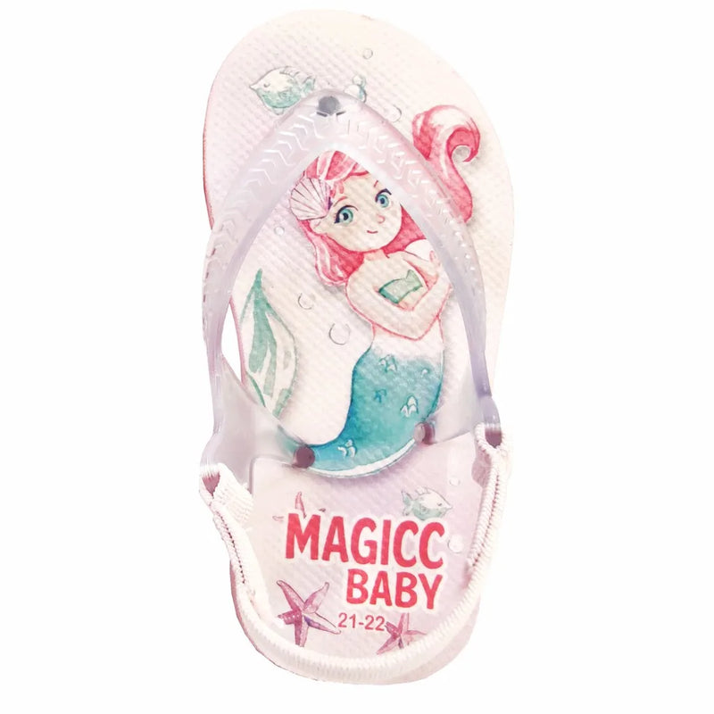 Chinelo Bebê Sandália Infantil Sereia Meninas Magicc Baby (MB-019)