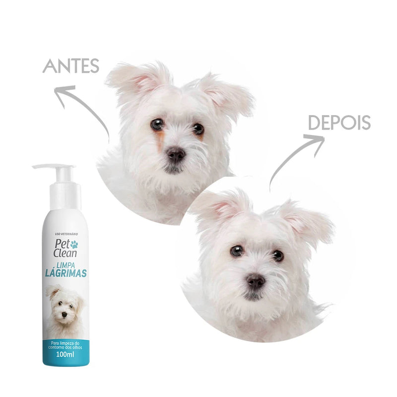 Kit Higiene Banho a Seco Pet Clean Limpeza Completa Cães e Gatos - Banho a Seco | Limpa Lágrima | Limpa Orelhas ! Limpa Patas